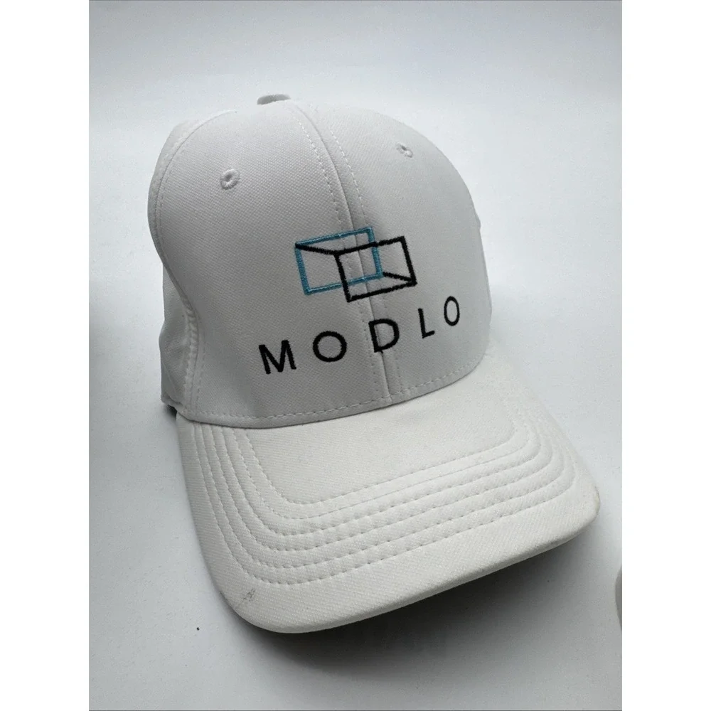 Nike Golf Hat Men L/XL White Good Dri Fit Classic99 Modlo Swoosh Stretch